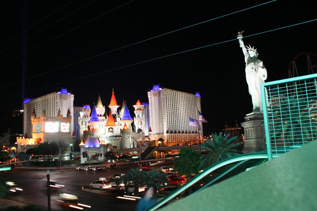 Excalibur y New York hoteles Las Vegas