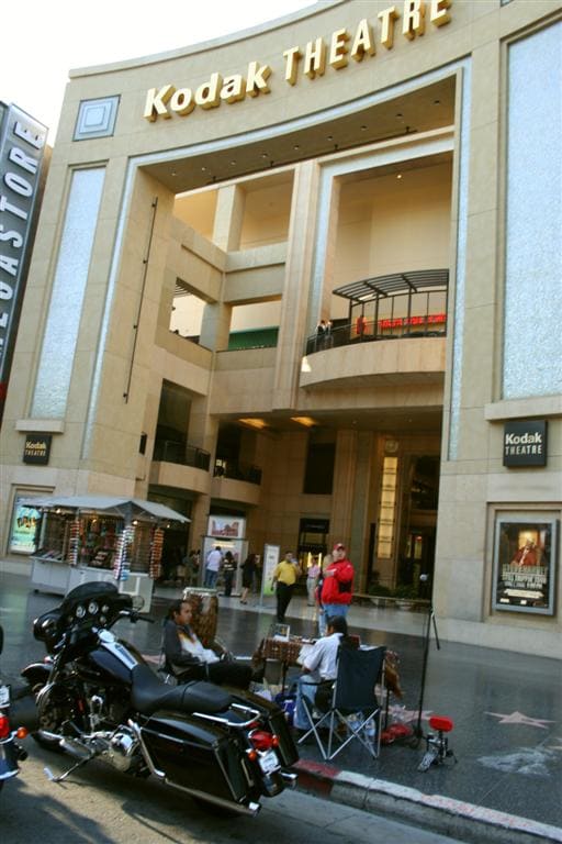 Harley Davidson en Kodak Theatre, Hollywood. Viaje Ruta 66