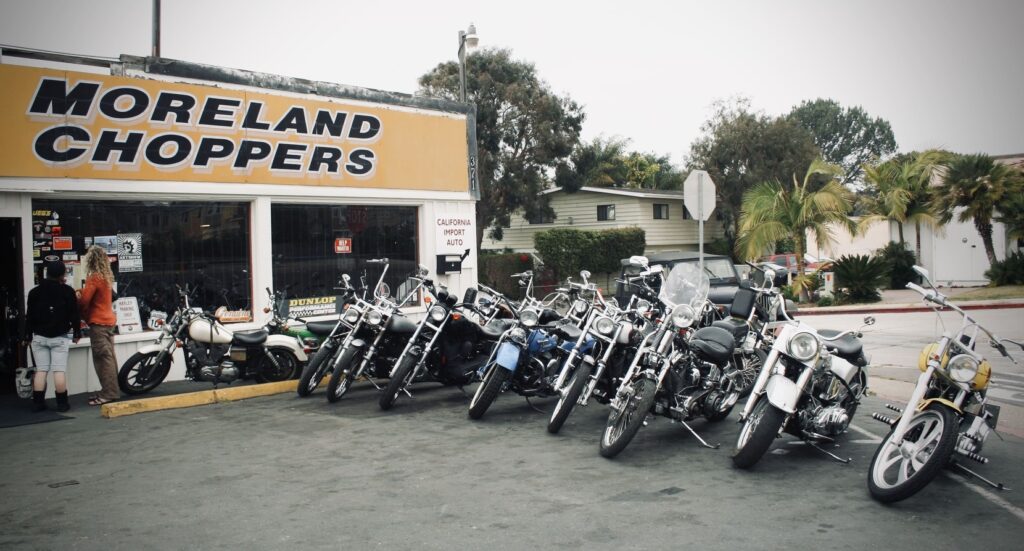 Moreland Choppers, Solana Beach, CA. Viaje Ruta 66