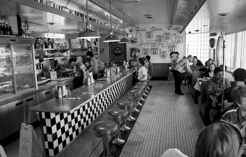 66 Diner, route 66 restaurants. Rutas en moto por USA