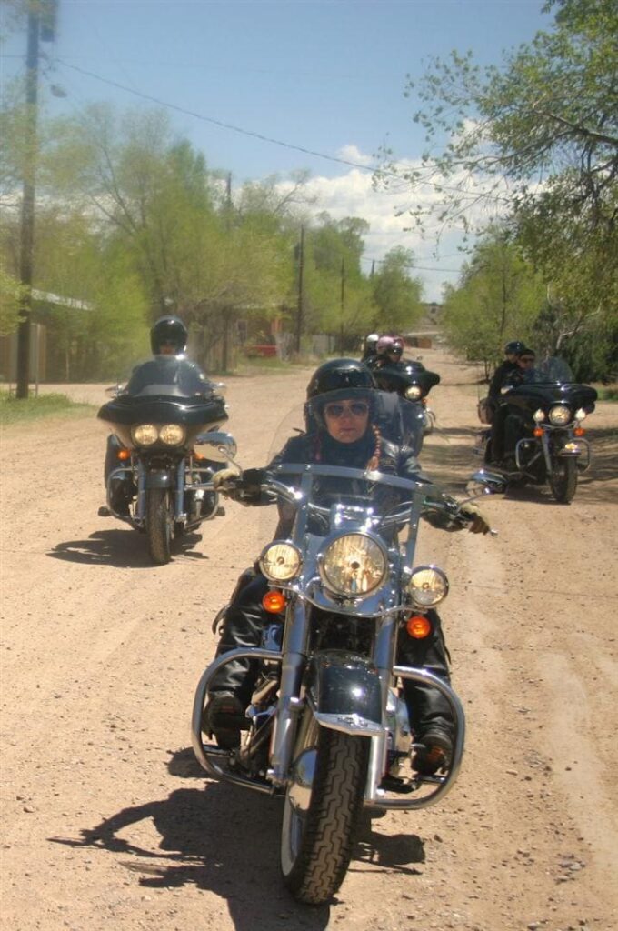 Cerrillos, NM. Rutas en moto por USA