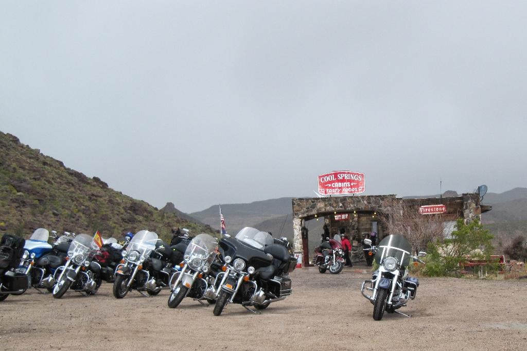 Cool Springs en la ruta 66. Rutas en moto por USA