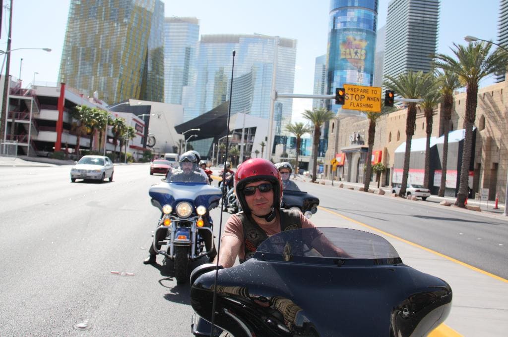Gon Castro en Las Vegas. Rutas en moto por USA
