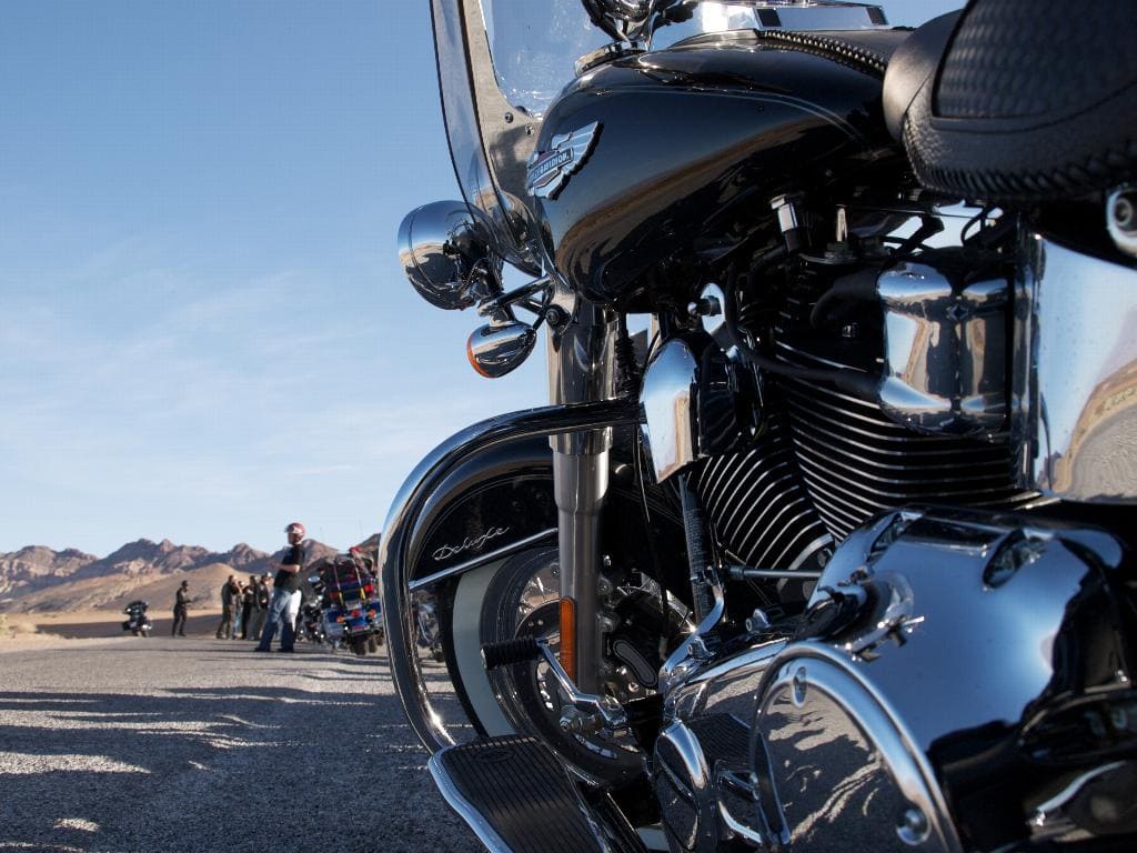 Harley Davidson en Death Valley. Rutas en moto por USA