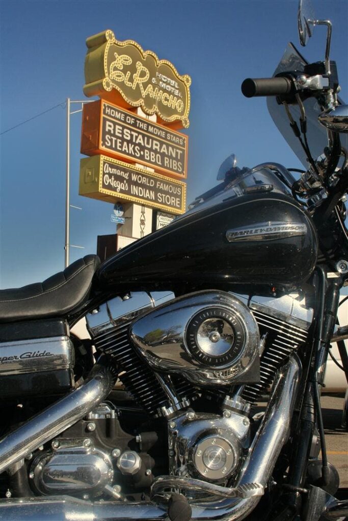 Motel El Rancho., NM. Rutas en moto por USA