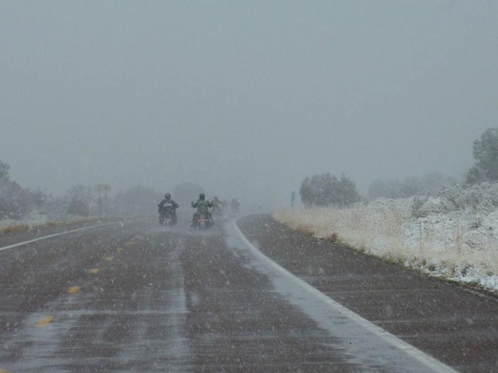 Nieve en moto. Rutas en moto por USA
