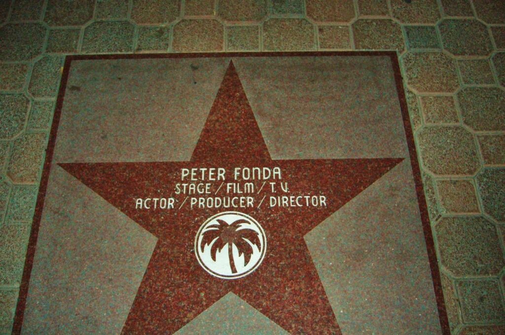 Peter Fonda, walk of fame Palm Springs, CA