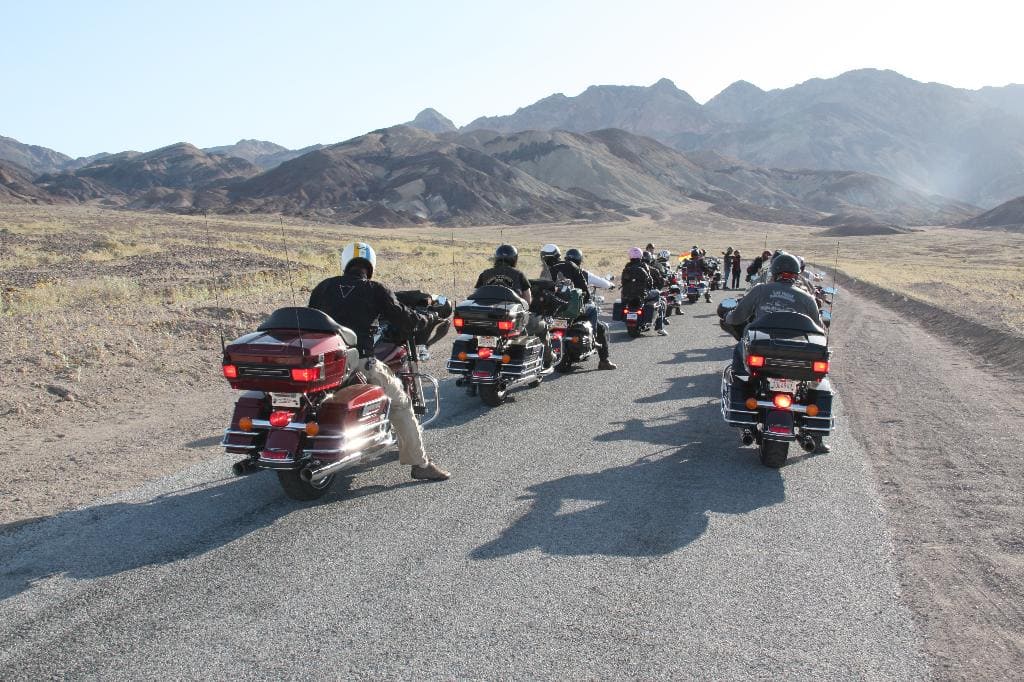 Ruta en moto por Death Valley. Rutas en moto por USA