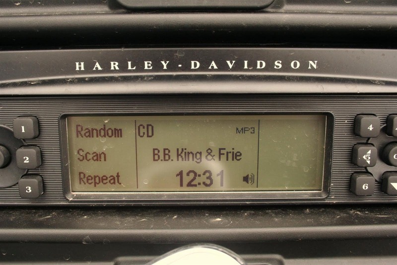 BB King en la radio de a Harley