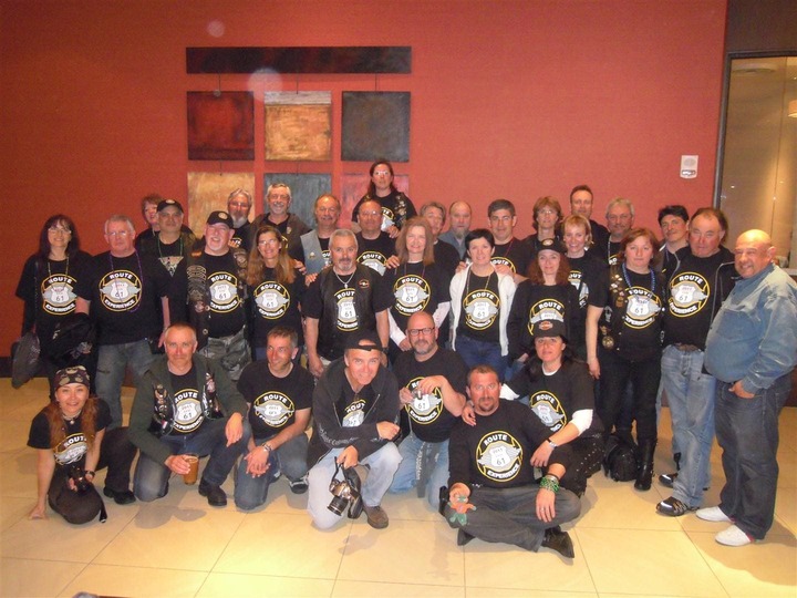 Foto de grupo Route 61 Experience 2011. Viaje en moto por Estados Unidos