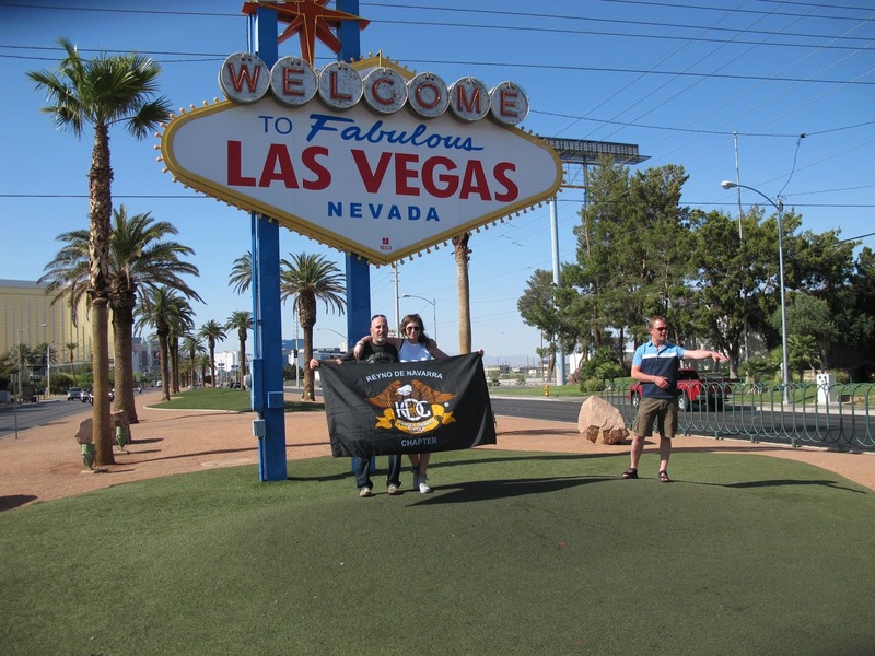 Cartel bienvenida Las Vegas. Recorrer USA en moto