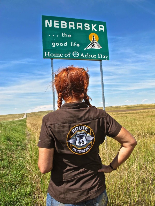 Cartel Nebraska, Route 66 Experience. Viajes en moto por USA