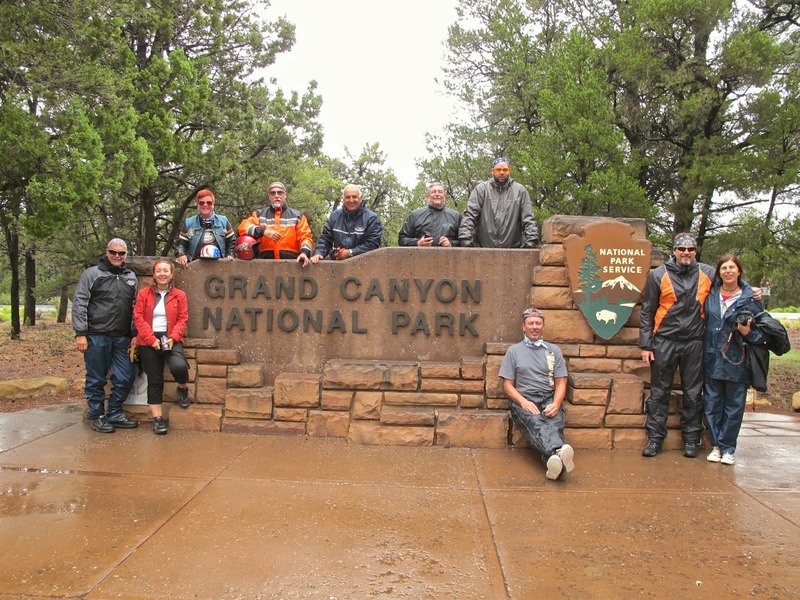 Moteros en el Gran Cañón, viaje ruta 66, Viajes en moto por USA