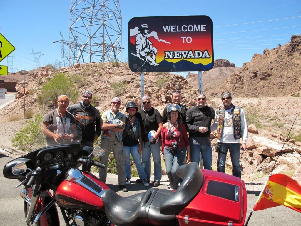 Viaje en moto, Nevada, Viajes en moto por USA