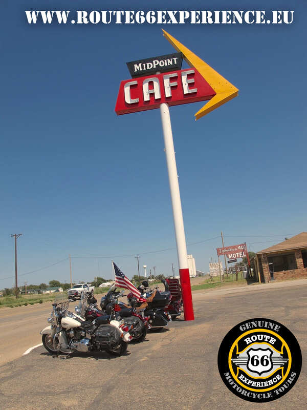 Route 66 Experience, Midpoint Cafe. Viaje ruta 66 en grupo