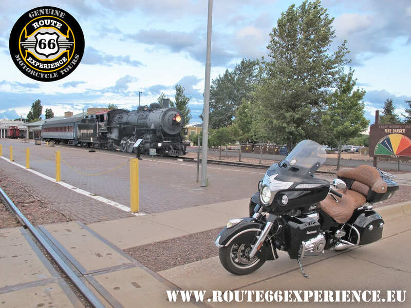 Route 66 Experience, estación tren en Williams, AZ, Viajes en moto por USA