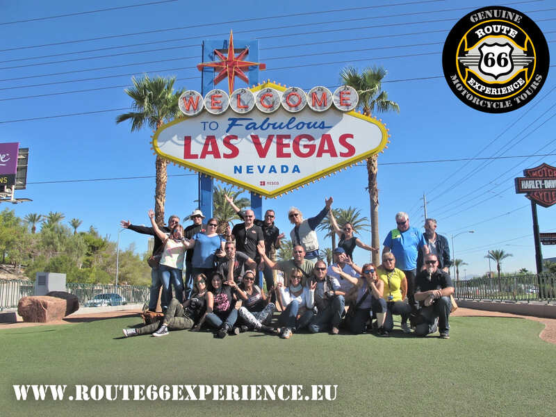 Route 66 Experience, Las Vegas sign, Viajes en moto por USA