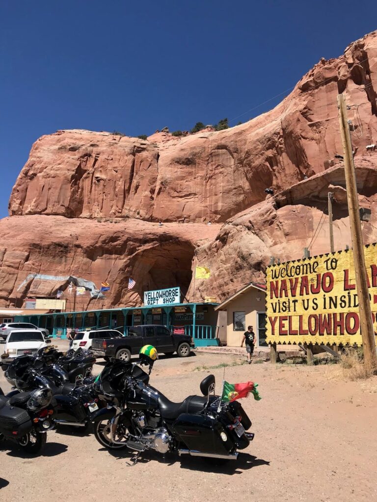 Reserva india de Navajos, ruta 66 en Harley Davidson, Viaje en moto por USA