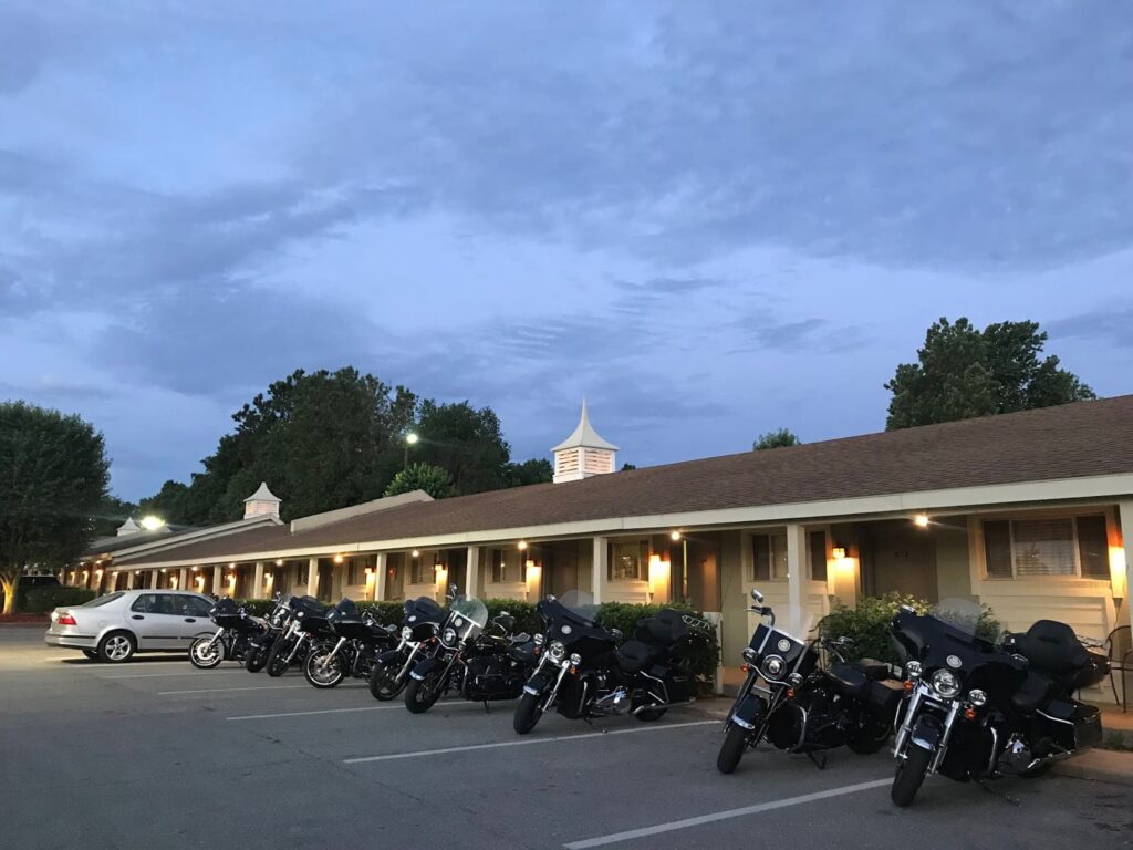 Motel en la ruta 66 Springfield, USA en moto