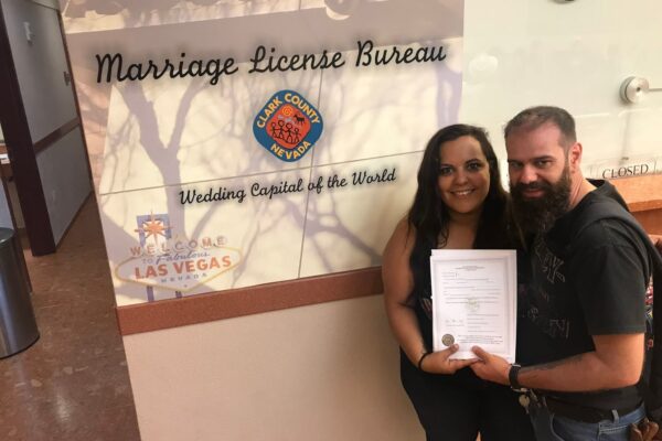 Boda en Las Vegas, ruta 66 en Harley