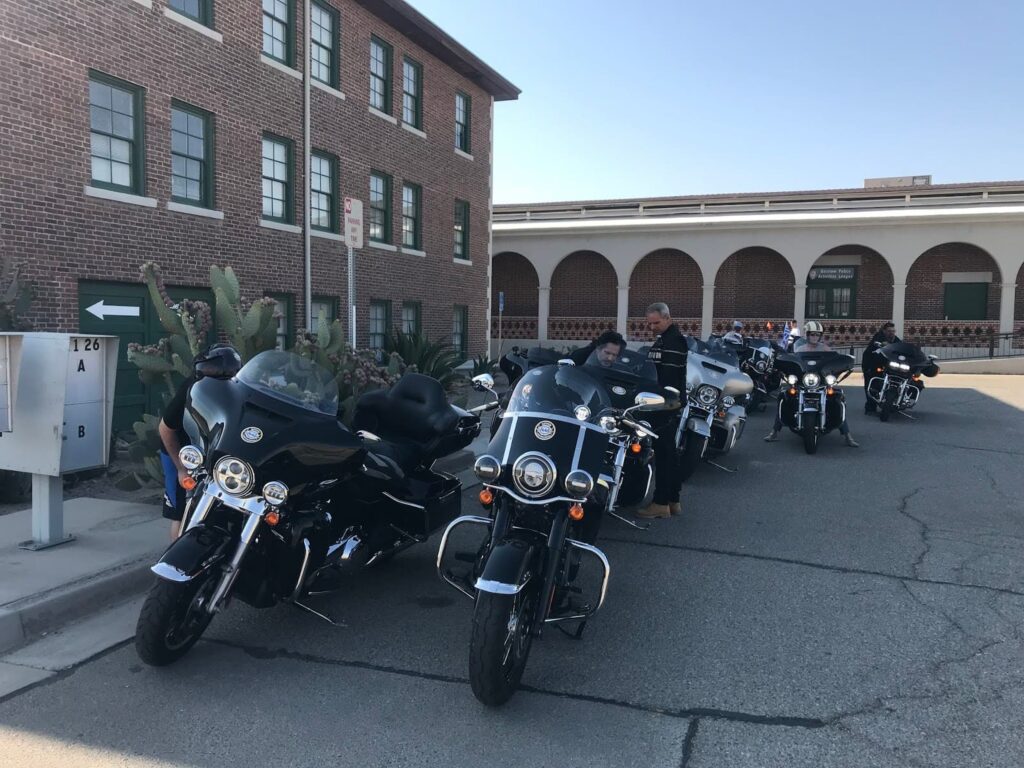 Estación tren Barstow, Ruta 66 en moto