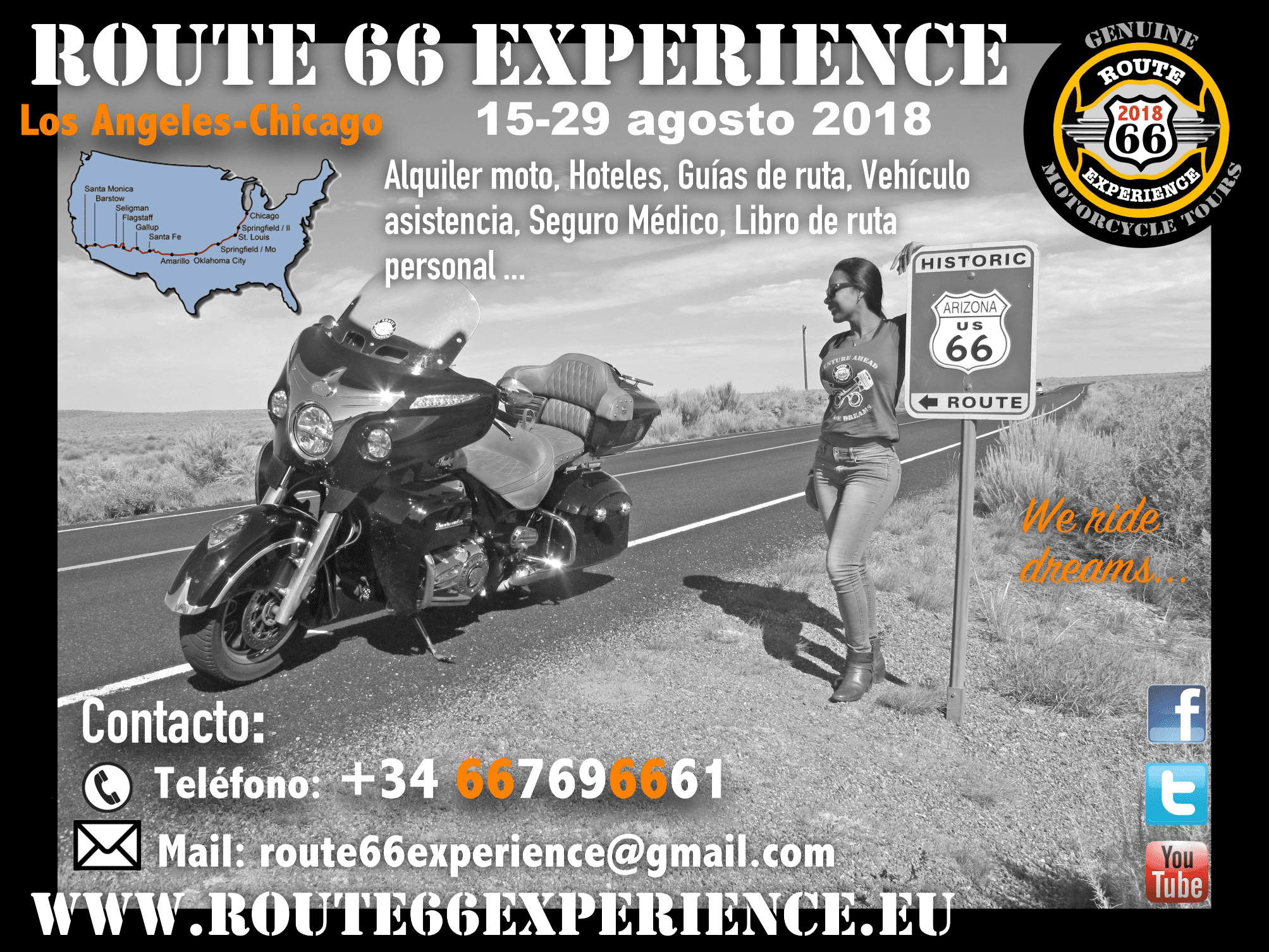 Ruta 66 Los Angeles-Chicago Agosto 2018