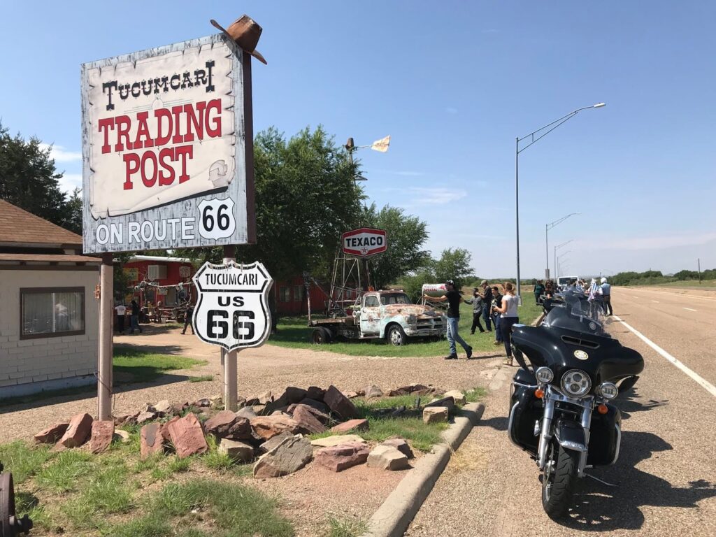 Tucumcari Trading Post, ruta 66 en moto
