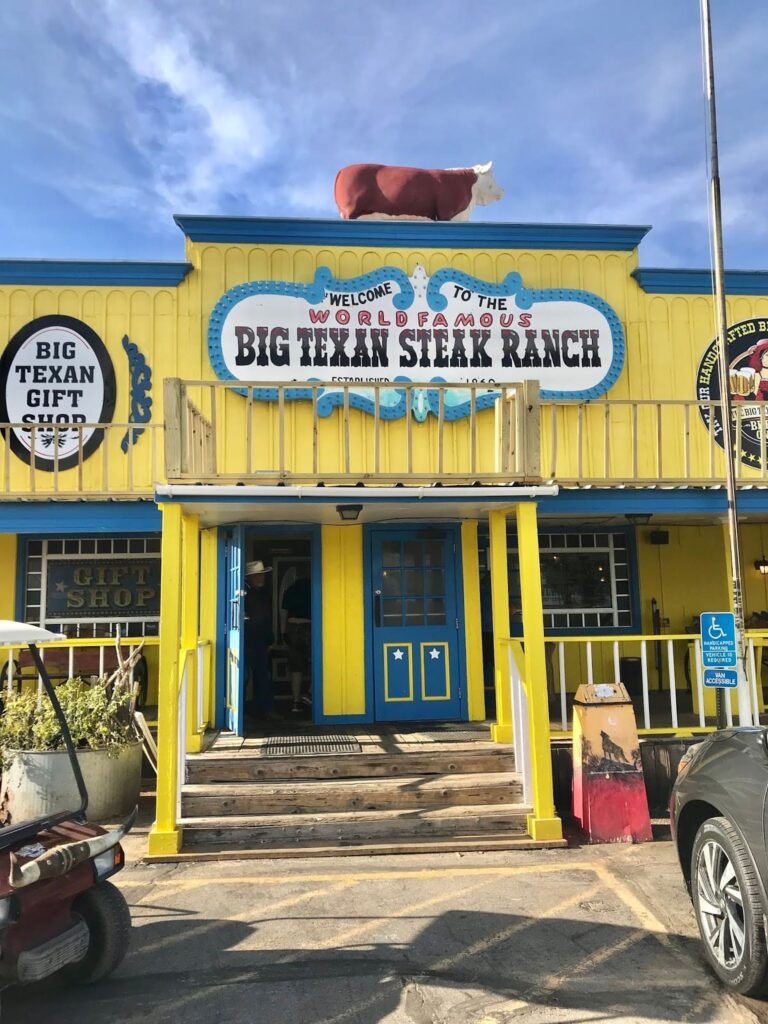 Big Texas Steak Ranch, ruta 66 Amarillo, Viaje en moto por USA