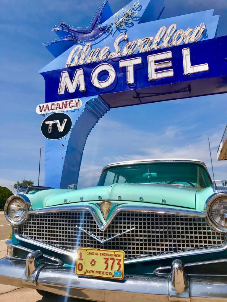 Blue Swalow Motel, New Mexico, Viaje en moto por USA