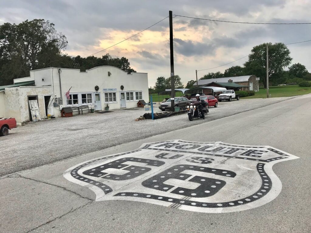 Gary Pay Gas, route 66, Viaje en moto por USA