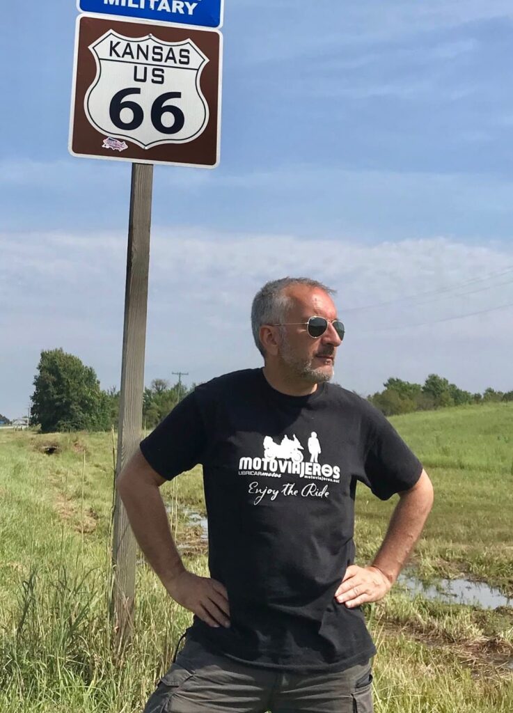 Gon Castro, , experto en la ruta 66. Viaje en moto por USA