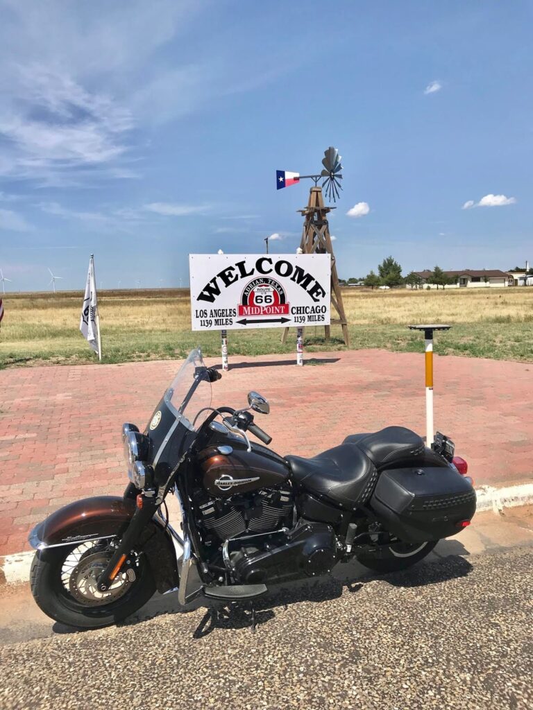 Midpoint Cafe, Route 66, Viaje en moto por USA