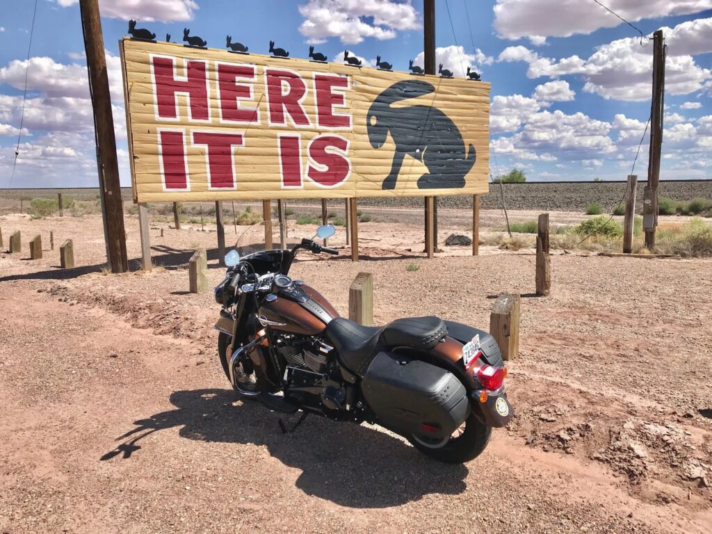 Jack Rabbit Trading Post, Arizona, Viaje en moto por USA