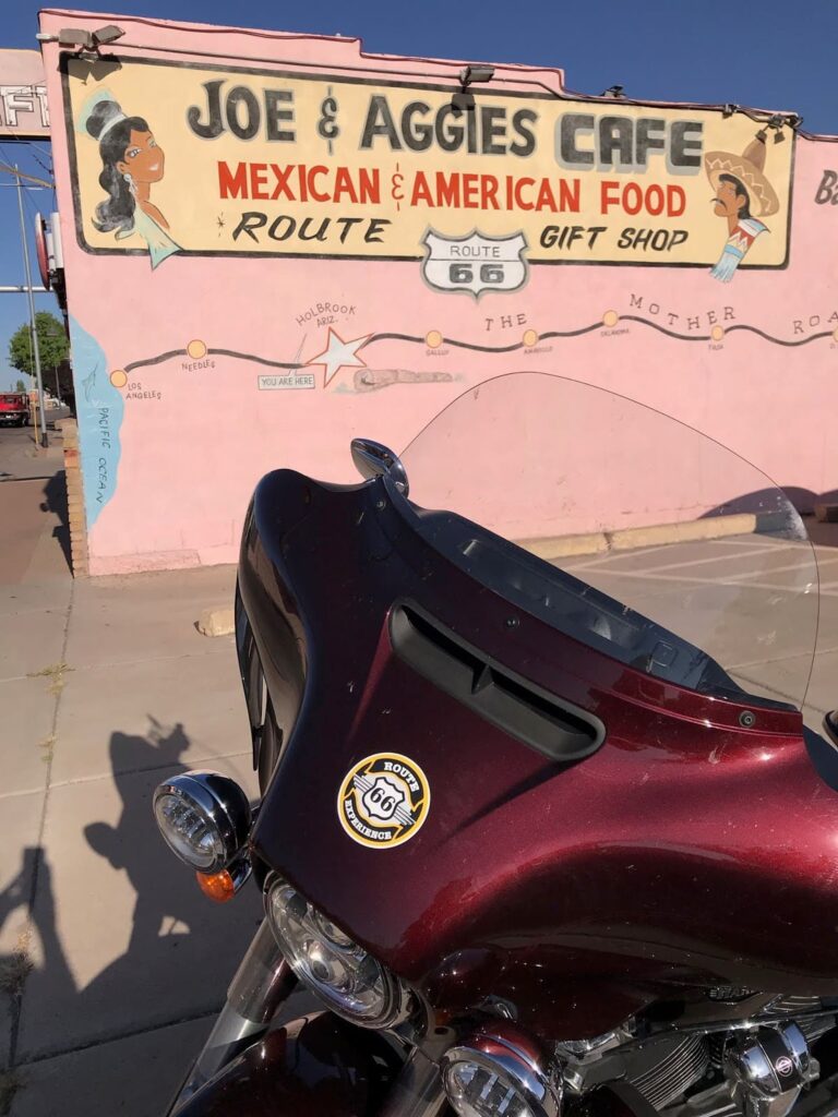 Joe & Aggies Cafe Route 66 Arizona, Viaje en moto por USA