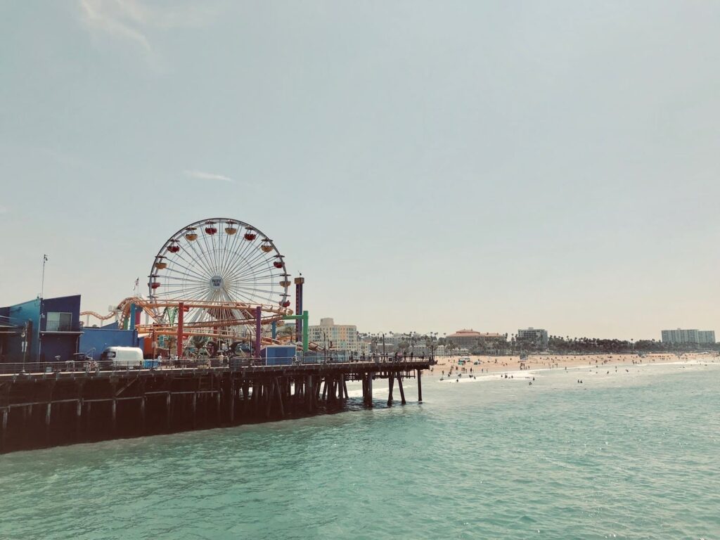 Muelle Santa Monica en California Ruta 66.