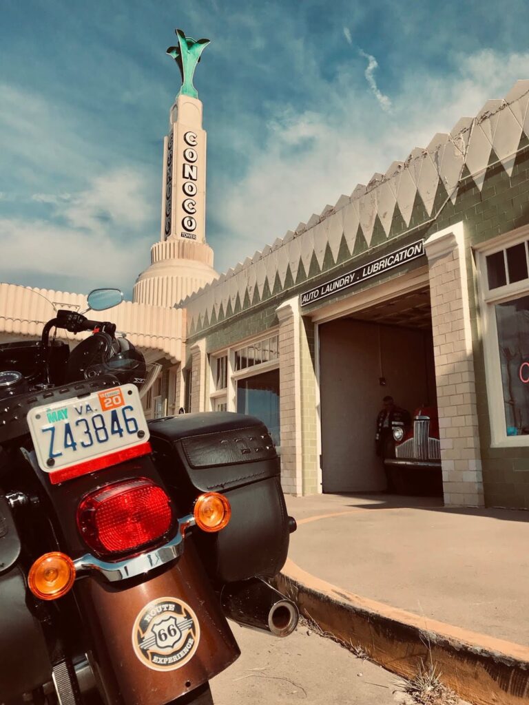 U drop Inn Route 66 Texas, Viaje en moto por USA