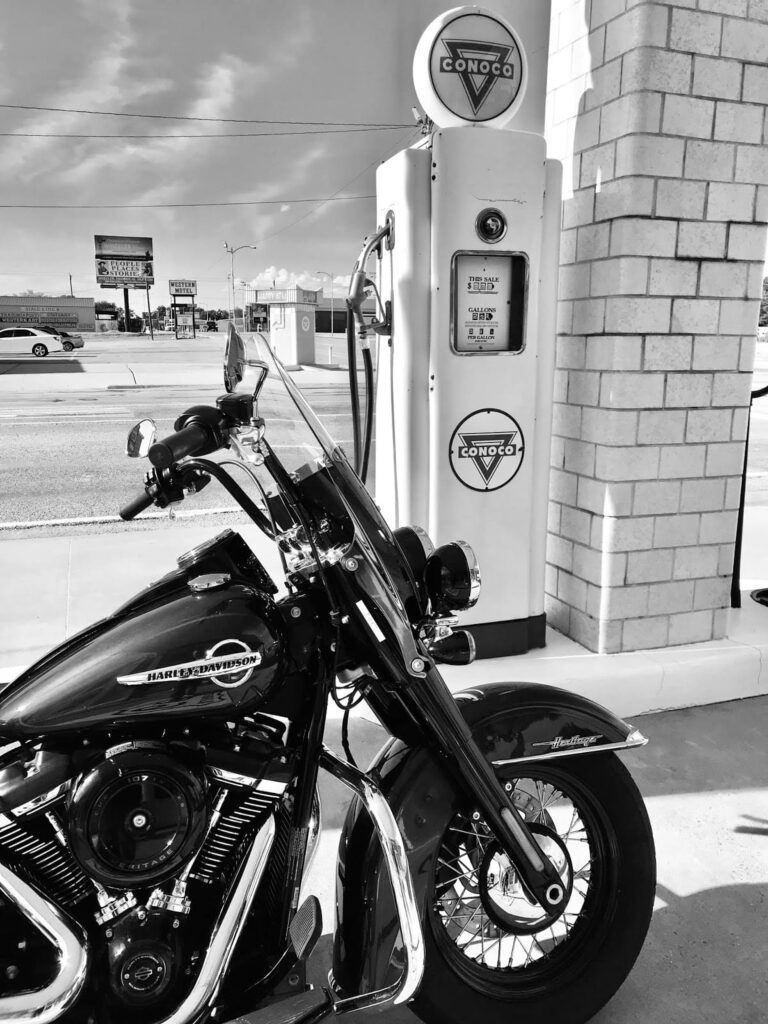 U Drop Inn Ruta 66 Texas, Viaje en moto por USA