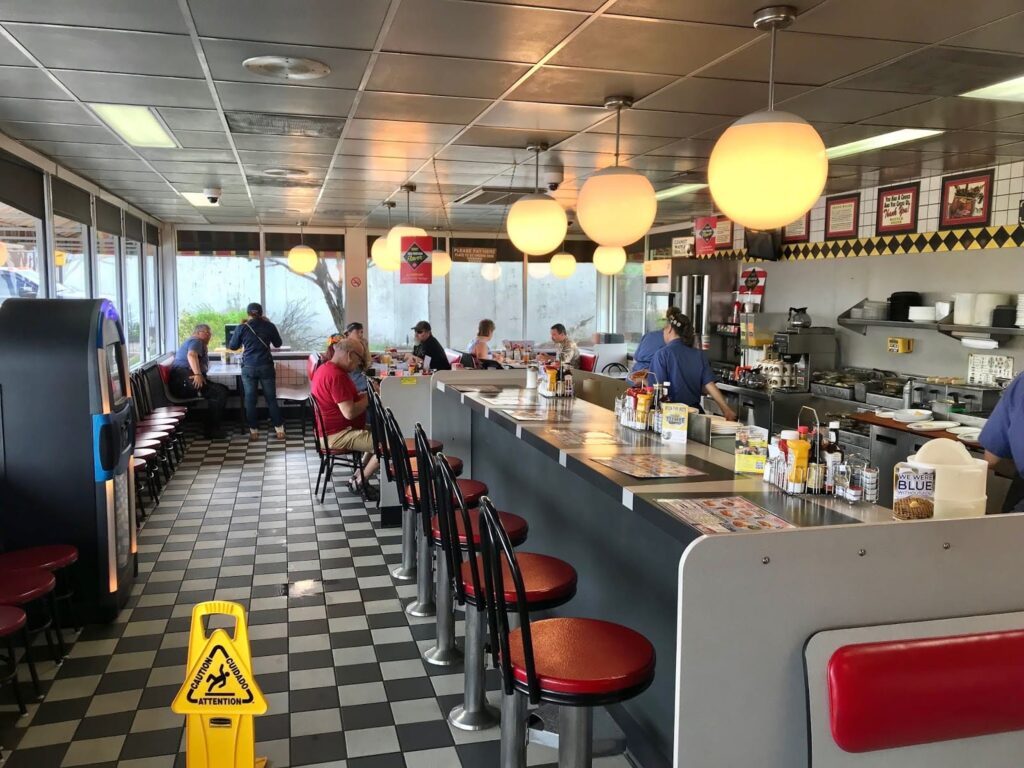 Waffle House, route 66, Viaje en moto por USA