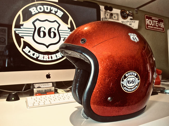 Casco para viajar en moto por la ruta 66