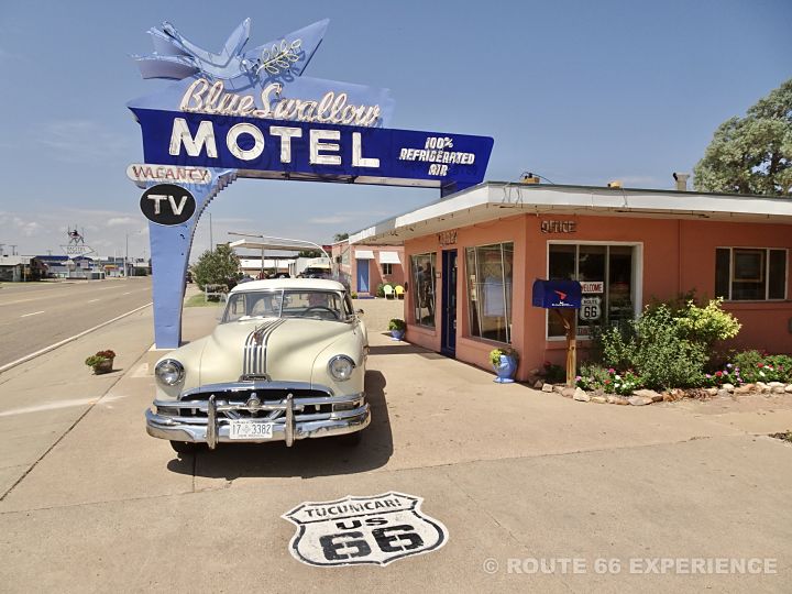 Paradas obligatorias Ruta 66, Blue Swallow, Tucumcari, New Mexico