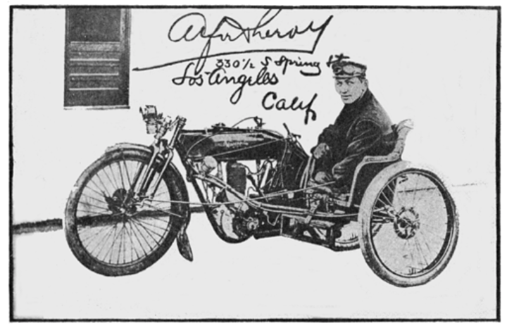 Alfred LeRoy, motorista viajero discapacitado