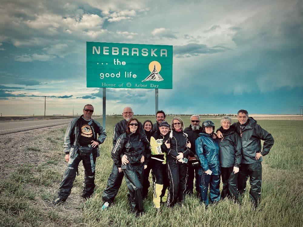 Cartel bienvenida a Nebraska
