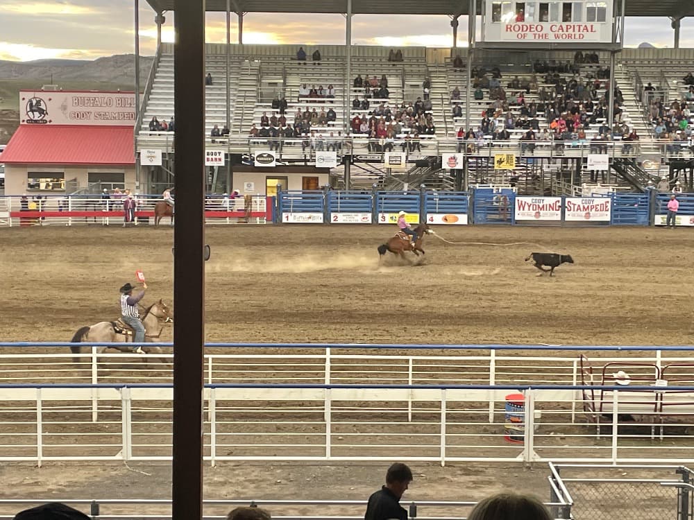 Rodeo en Cody, WY, Parques Nacionales USA