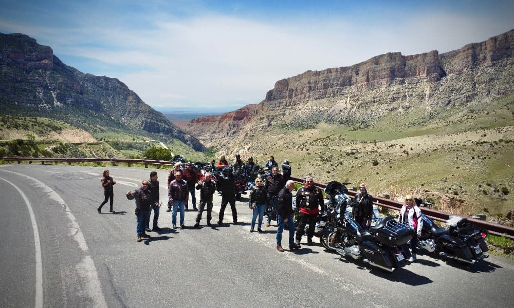 Ruta escénica Big Horn en la ruta Parques Nacionales USA