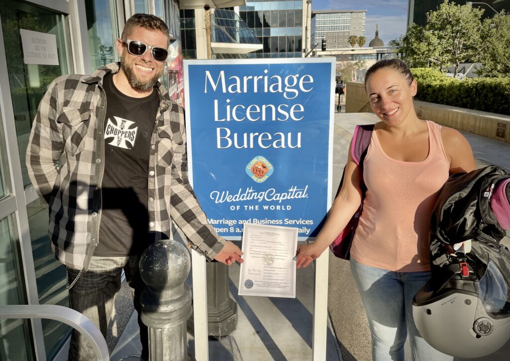 Ruta en moto y boda en LAs Vegas