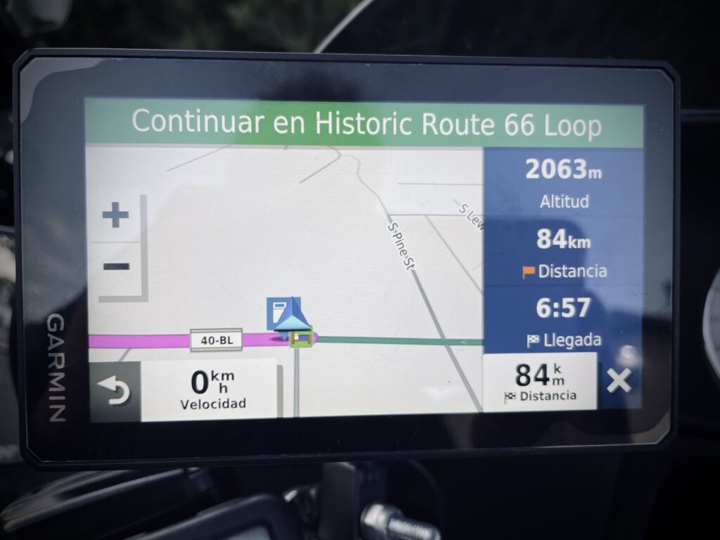 GPS en la ruta 66