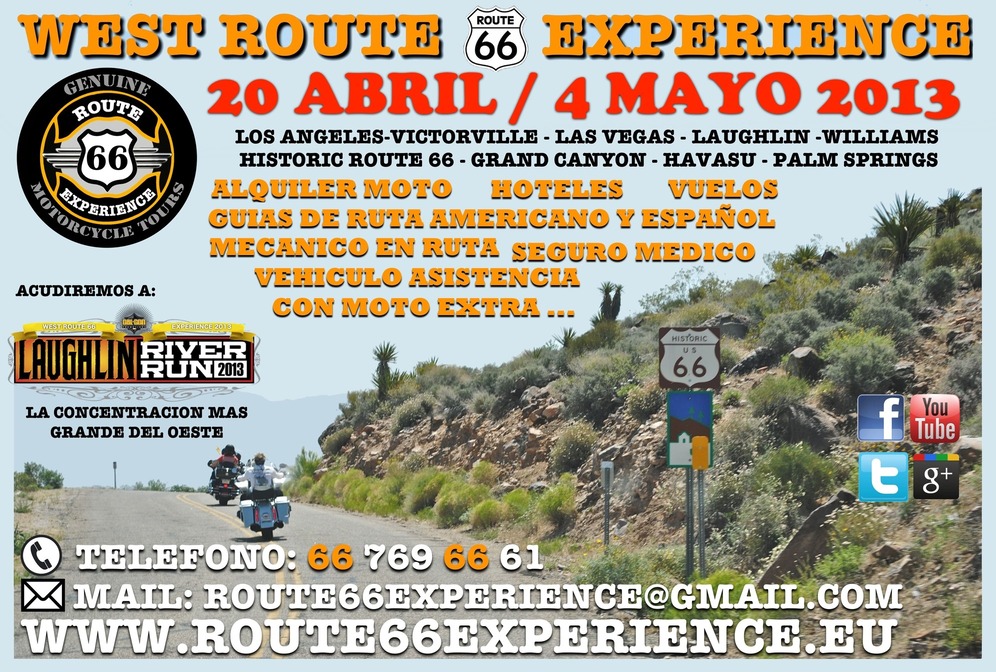 Cartel Route 66 Experience Abril 2013