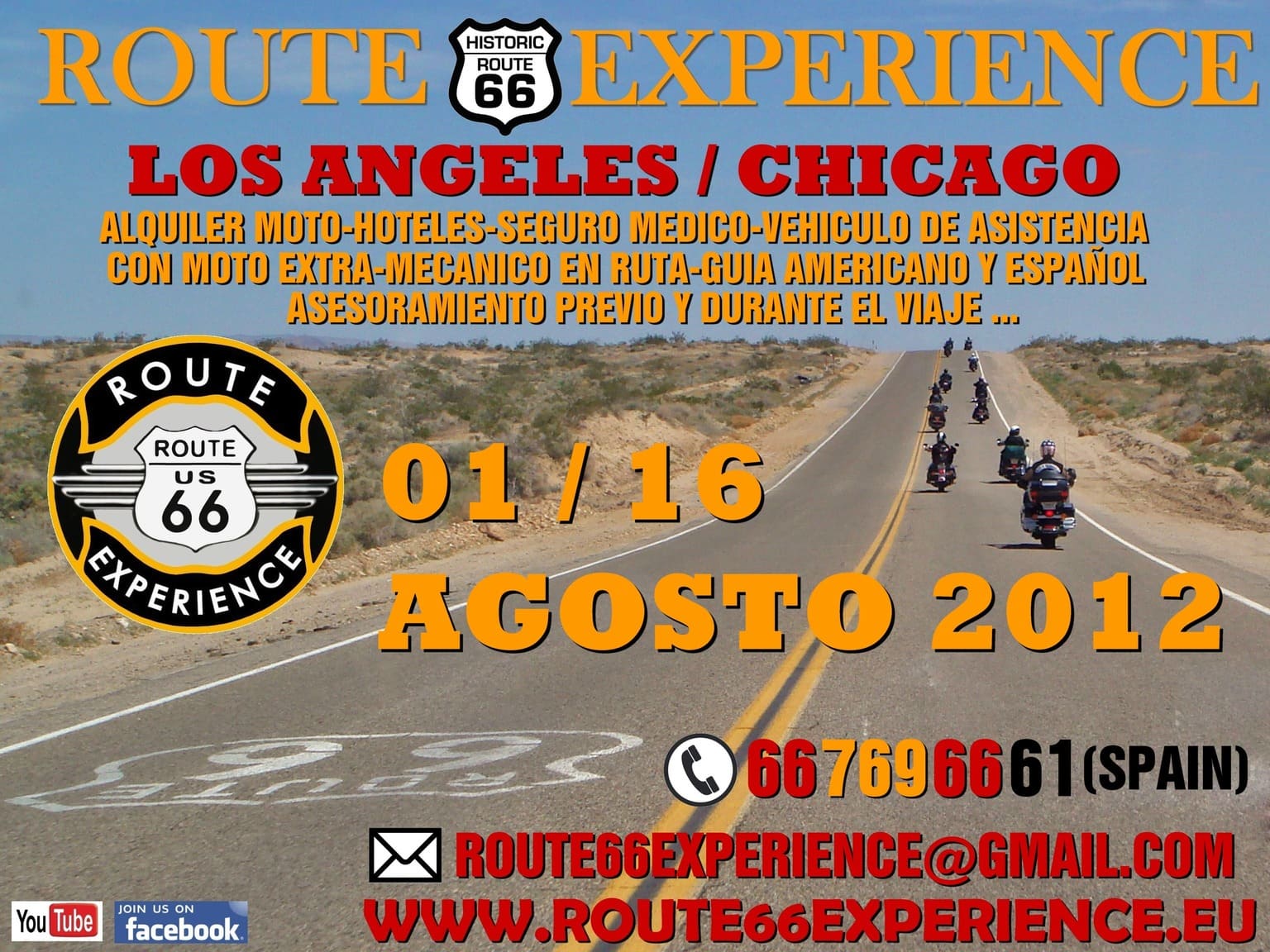 Cartel Ruta 66 Agosto 2012