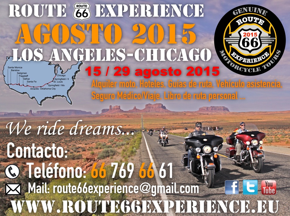 Cartel Ruta 66 Agosto 2015