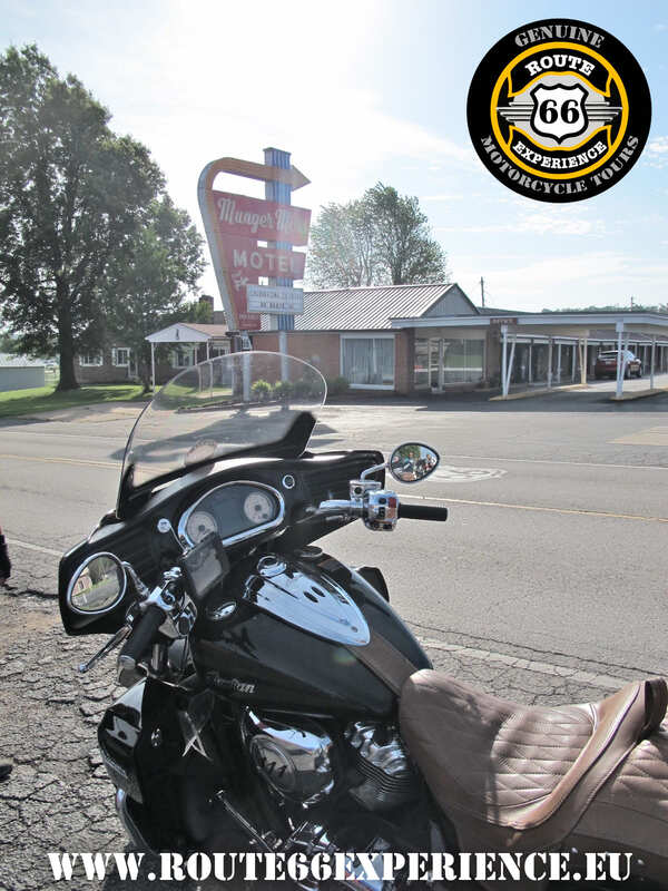 Route 66 Experience, Indian Motorcycle en el  Munger Moss Motel, Viajes en moto por USA